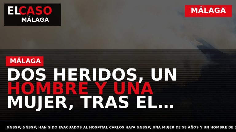 Portada El Caso Málaga: DOS HERIDOS, UN HOMBRE Y UNA MUJER, TRAS EL INCENDIO DE — MÁLAGA