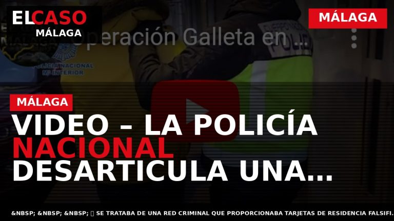 Portada El Caso Málaga: VIDEO – LA POLICÍA NACIONAL DESARTICULA UNA ORGANIZACIÓN CRIMINAL INTERNACIONAL QUE — MÁLAGA