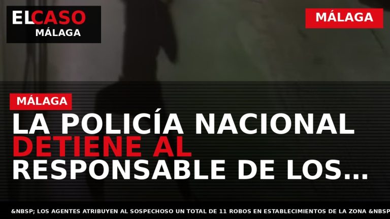 Portada El Caso Málaga: LA POLICÍA NACIONAL DETIENE AL RESPONSABLE DE LOS ROBOS PERPETRADOS EN — MÁLAGA