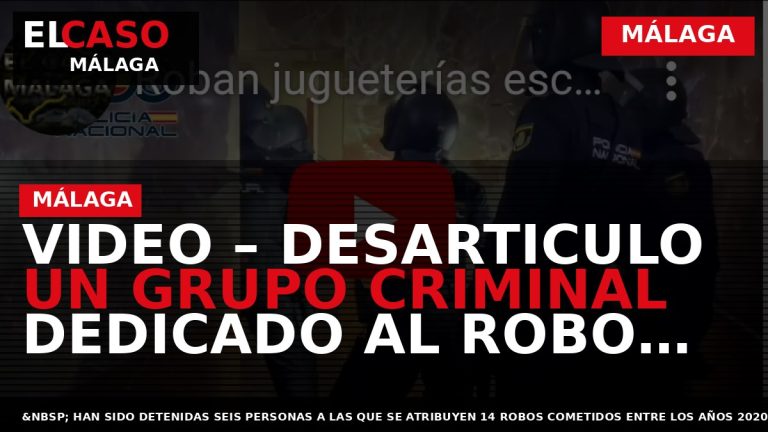 Portada El Caso Málaga: VIDEO – DESARTICULO UN GRUPO CRIMINAL DEDICADO AL ROBO EN JUGUETERÍAS — MÁLAGA