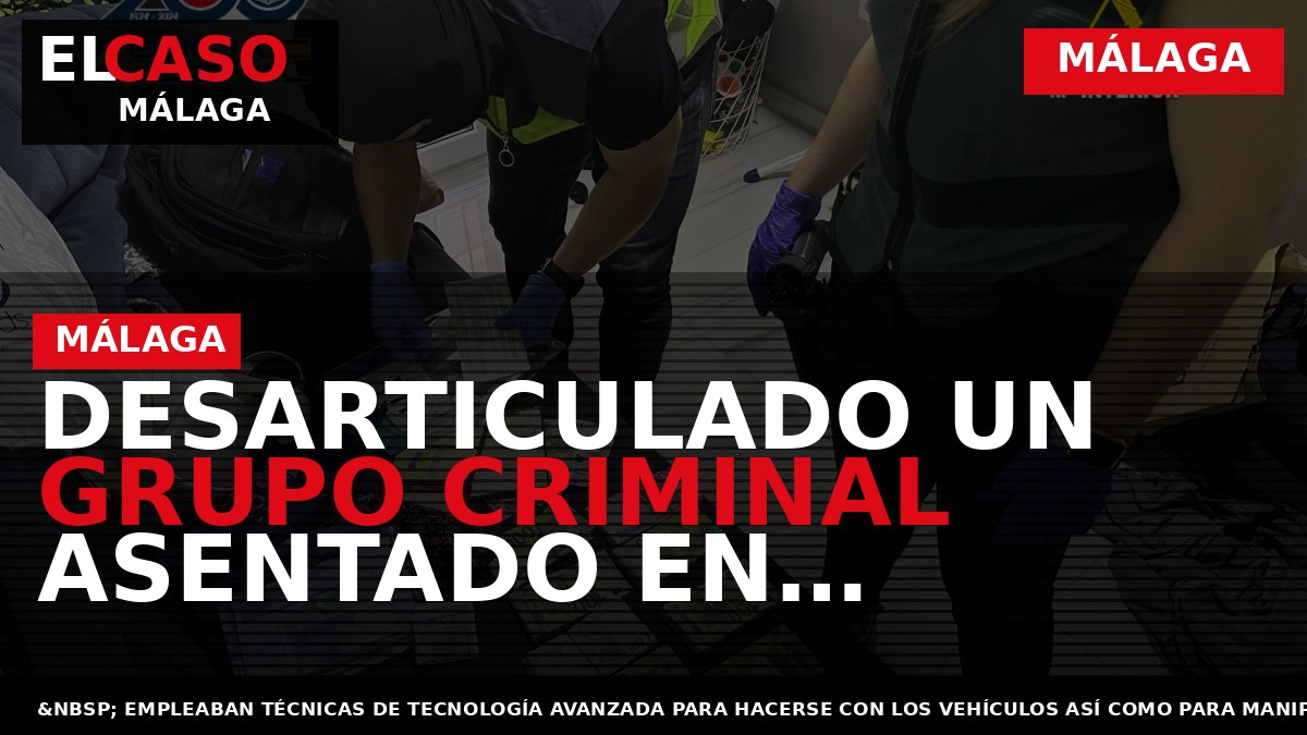 Desarticulado un grupo criminal asentado en Málaga y Alicante que robaba y falsificaba vehículos para su venta en países europeos