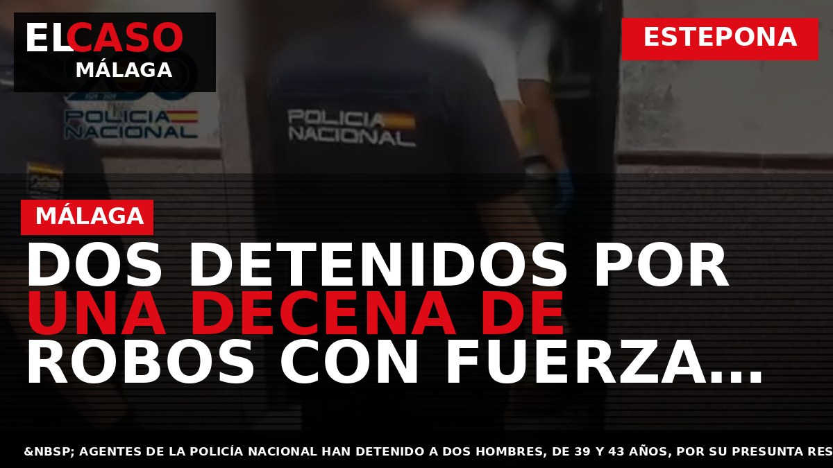 Dos detenidos por una decena de robos con fuerza en edificios en construcción en Estepona
