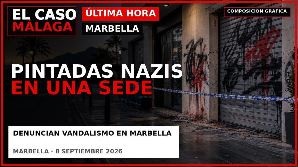 Portada de El Caso Málaga sobre las pintadas nazis en una sede política de Marbella