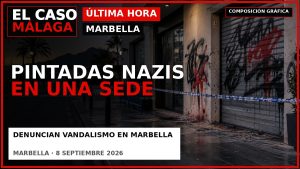 Portada de El Caso Málaga sobre las pintadas nazis en una sede política de Marbella