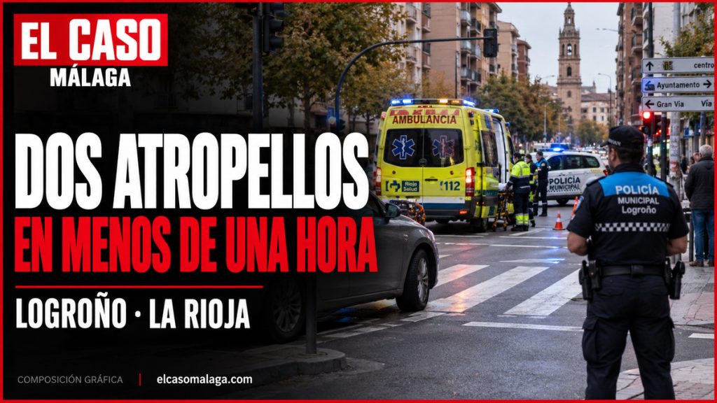 Portada editorial de El Caso Málaga sobre dos atropellos en menos de una hora en Logroño