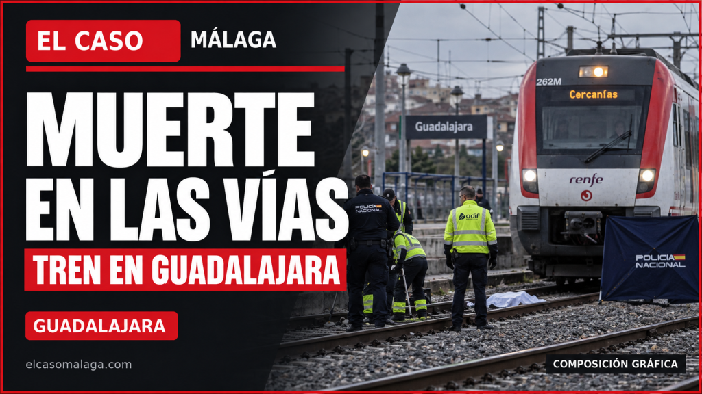 Portada editorial de El Caso Málaga sobre una muerte en las vías ferroviarias de Guadalajara