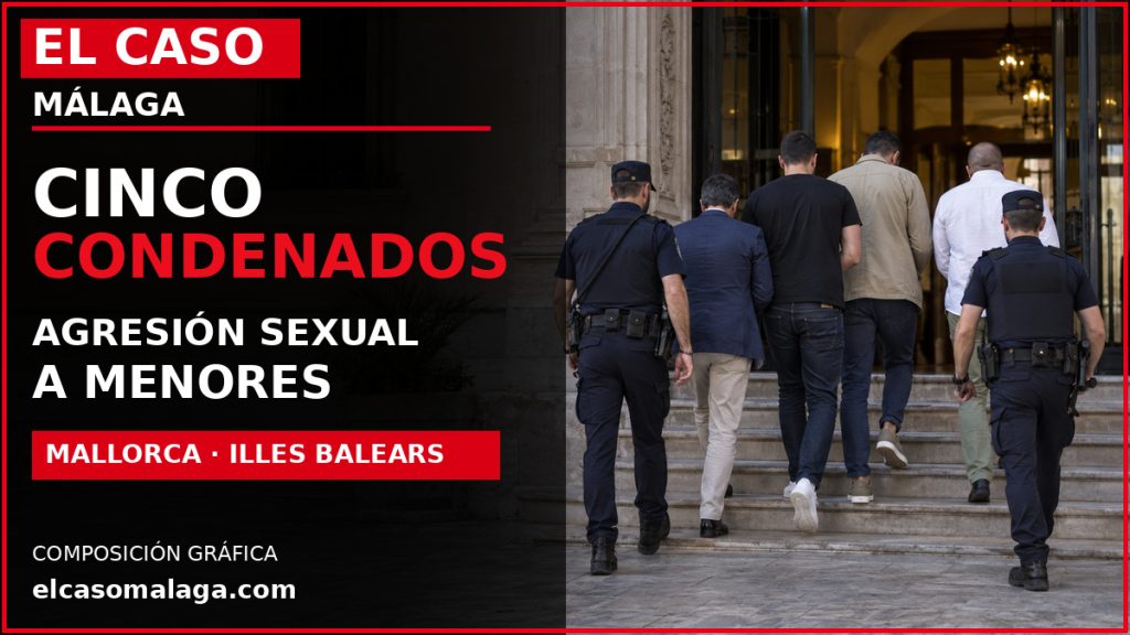 Portada editorial de El Caso Málaga sobre cinco condenados por delitos contra dos menores en Mallorca