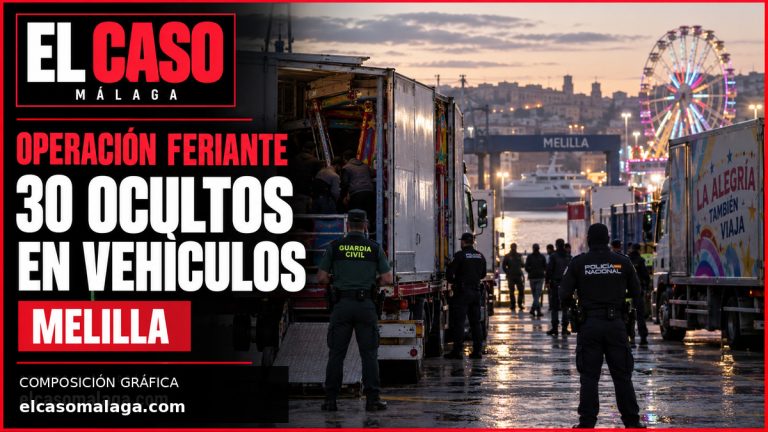 Portada editorial de El Caso Málaga sobre la localización de 30 personas ocultas en vehículos de feria en Melilla