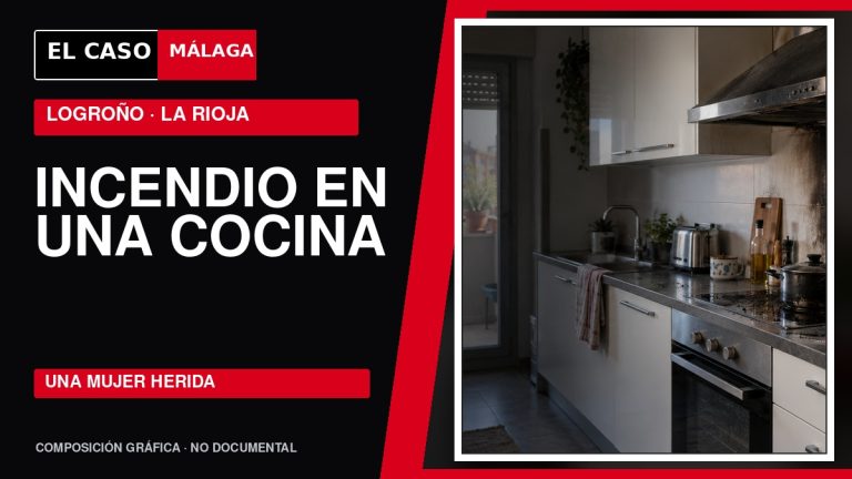 Portada de El Caso Málaga sobre el incendio de una cocina con una mujer herida en Logroño
