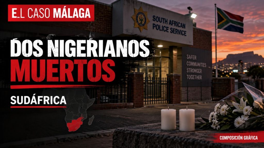 Portada ECM: Nigeria denuncia dos muertes en Sudáfrica. Composición gráfica.