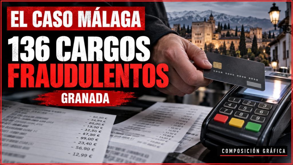 Portada ECM sobre 136 cargos fraudulentos con una tarjeta clonada en Granada