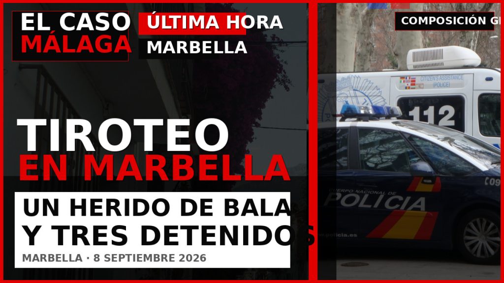 Portada de El Caso Málaga sobre el tiroteo en Marbella con un herido de bala y tres detenidos