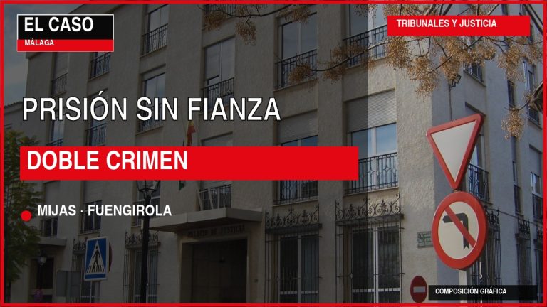 Portada editorial de El Caso Málaga: PRISIÓN SIN FIANZA / DOBLE CRIMEN — MIJAS · FUENGIROLA