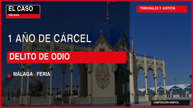 Portada editorial de El Caso Málaga: 1 AÑO DE CÁRCEL / DELITO DE ODIO — MÁLAGA · FERIA