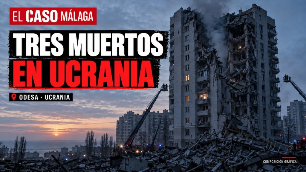 Portada ECM: Ataques rusos en Ucrania dejan tres muertos. Composición gráfica.