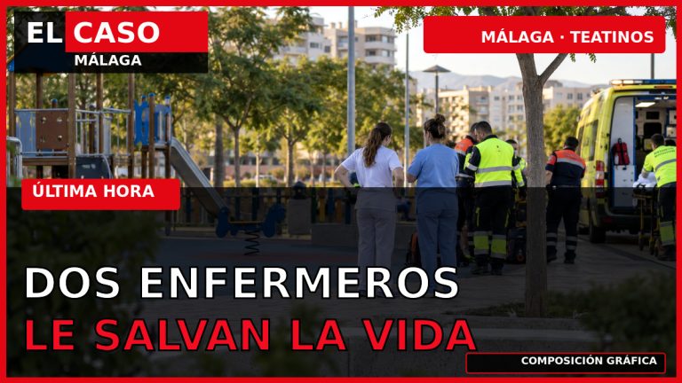 Portada editorial de El Caso Málaga: dos enfermeros salvan la vida a un hombre en un parque de Teatinos
