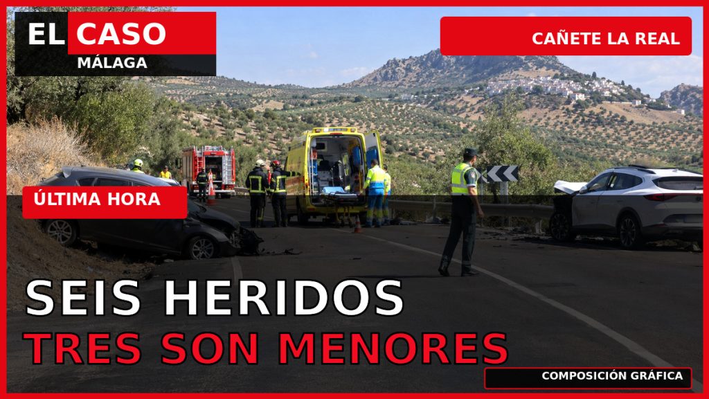 Portada editorial de El Caso Málaga: seis heridos, tres menores, en un accidente en Cañete la Real