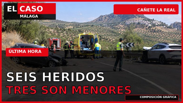Portada editorial de El Caso Málaga: seis heridos, tres menores, en un accidente en Cañete la Real