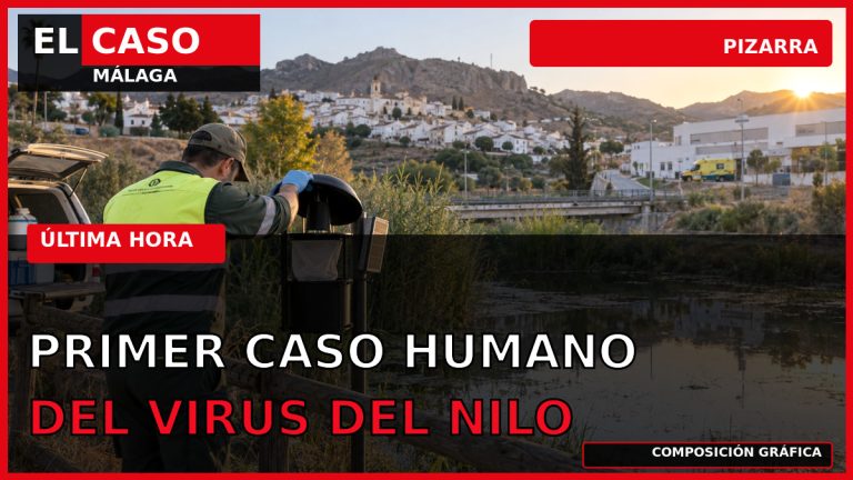 Portada editorial de El Caso Málaga: primer caso humano del virus del Nilo en Pizarra