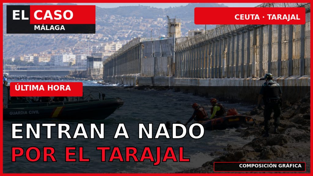 Portada editorial de El Caso Málaga: dos migrantes entran a nado por el Tarajal en Ceuta