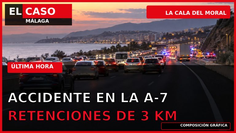Portada editorial de El Caso Málaga: accidente en la A-7 y retenciones de 3 km en La Cala del Moral