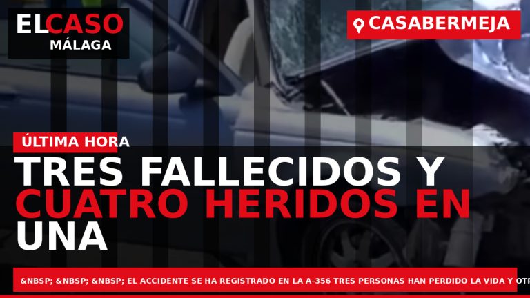 Portada El Caso Málaga: TRES FALLECIDOS Y CUATRO HERIDOS EN UNA COLISIÓN FRONTAL EN CASABERMEJA — ANDALUCÍA