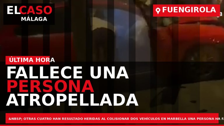 Portada El Caso Málaga: FALLECE UNA PERSONA ATROPELLADA EN LA A-7 A SU PASO POR — FUENGIROLA
