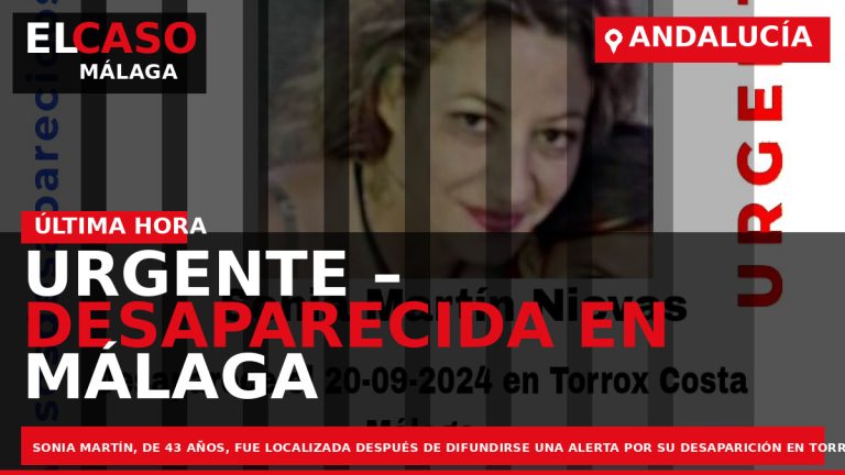 Portada El Caso Málaga: URGENTE – DESAPARECIDA EN MÁLAGA — MÁLAGA