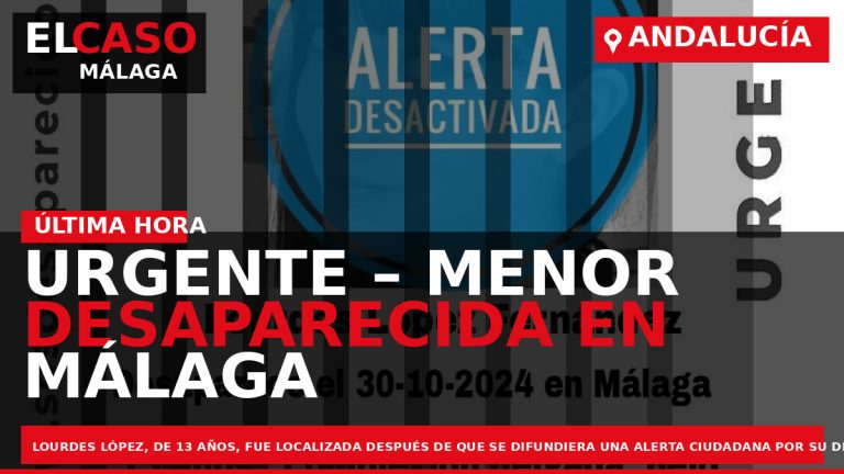 Portada El Caso Málaga: URGENTE – MENOR DESAPARECIDA EN MÁLAGA — MÁLAGA