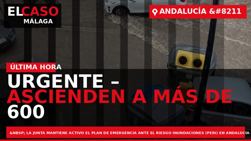 Portada El Caso Málaga: URGENTE – ASCIENDEN A MÁS DE 600 LAS INCIDENCIAS OCASIONADAS POR — ANDALUCÍA
