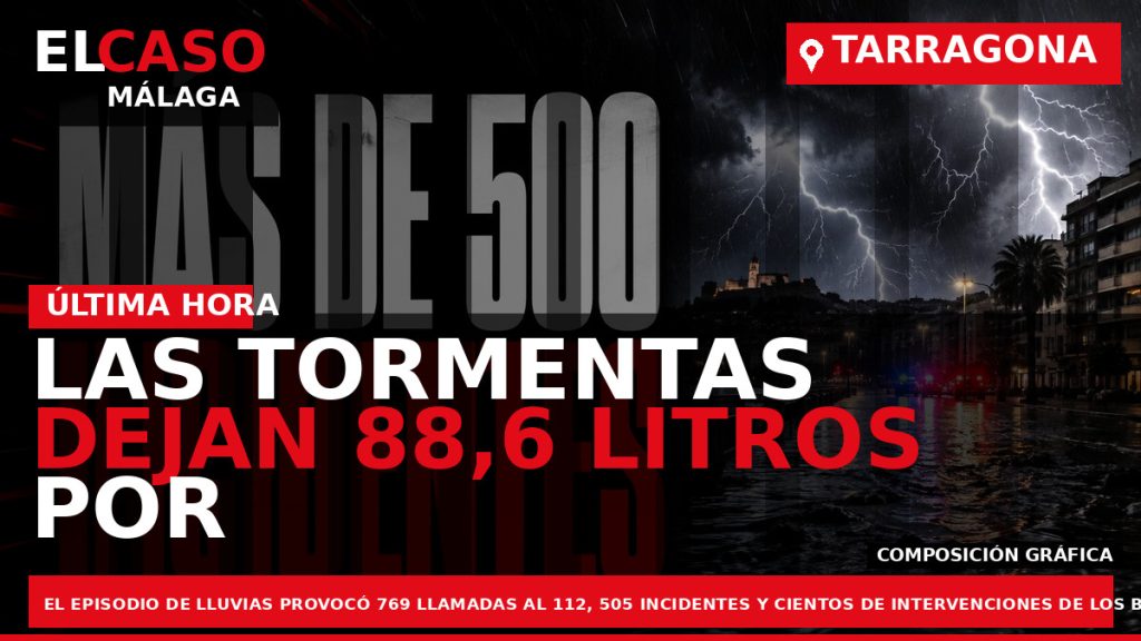 Portada El Caso Málaga: LAS TORMENTAS DEJAN 88,6 LITROS POR METRO CUADRADO Y MÁS DE — CATALUÑA