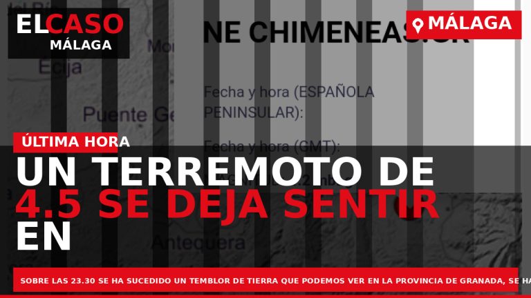 Portada El Caso Málaga: UN TERREMOTO DE 4.5 SE DEJA SENTIR EN TODA MÁLAGA — MÁLAGA