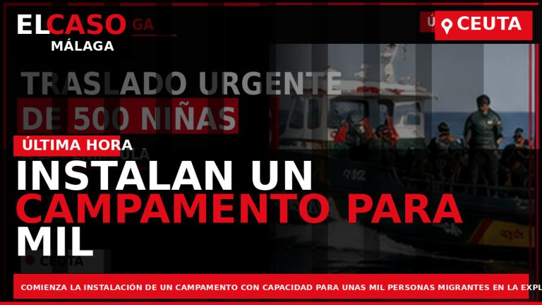 Portada El Caso Málaga: INSTALAN UN CAMPAMENTO PARA MIL MIGRANTES EN EL PUERTO DE CEUTA — CEUTA