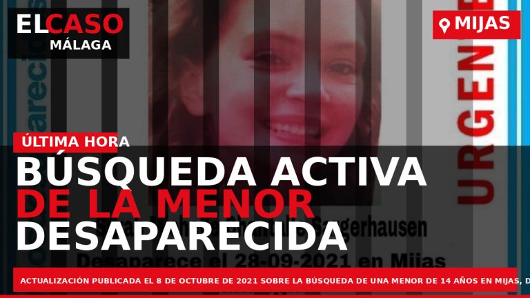 Portada El Caso Málaga: BÚSQUEDA ACTIVA DE LA MENOR DESAPARECIDA EN MIJAS — MIJAS