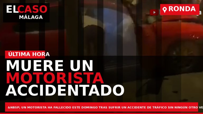 Portada El Caso Málaga: MUERE UN MOTORISTA ACCIDENTADO EN RONDA — RONDA