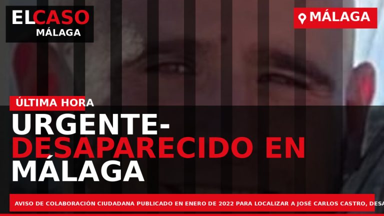 Portada El Caso Málaga: URGENTE- DESAPARECIDO EN MÁLAGA — MÁLAGA