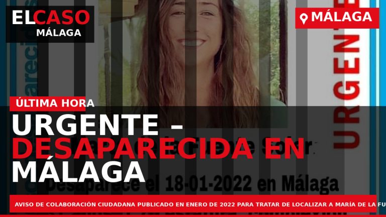 Portada El Caso Málaga: URGENTE – DESAPARECIDA EN MÁLAGA — MÁLAGA