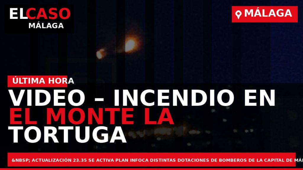 Portada El Caso Málaga: VIDEO – INCENDIO EN EL MONTE LA TORTUGA EN LA CAPITAL — MÁLAGA