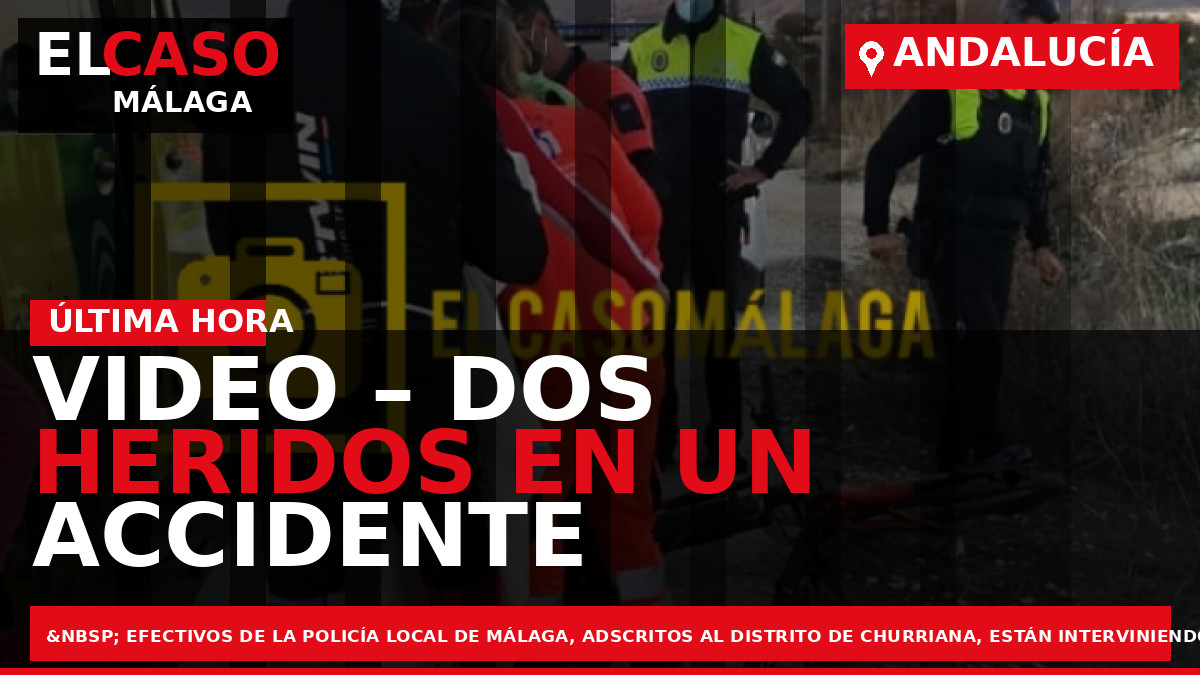 VIDEO – Dos heridos en un accidente en bicicleta