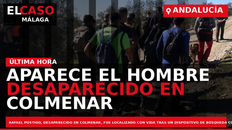 Portada El Caso Málaga: APARECE EL HOMBRE DESAPARECIDO EN COLMENAR — ANDALUCÍA