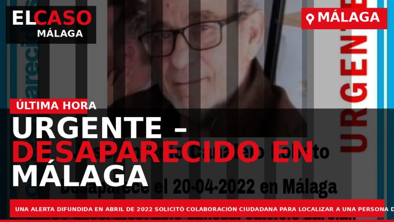 Portada El Caso Málaga: URGENTE – DESAPARECIDO EN MÁLAGA — MÁLAGA