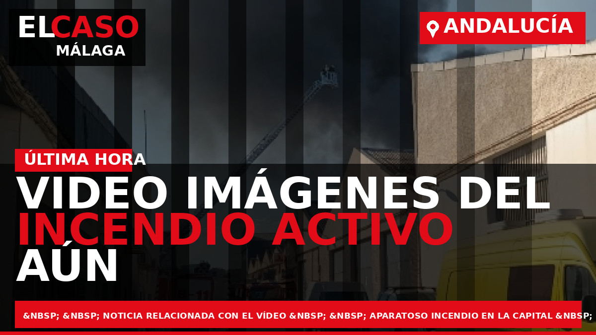VIDEO Imágenes del incendio activo aún en una nave de la capital