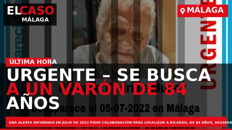 Portada El Caso Málaga: URGENTE – SE BUSCA A UN VARÓN DE 84 AÑOS DESAPARECIDO — MÁLAGA