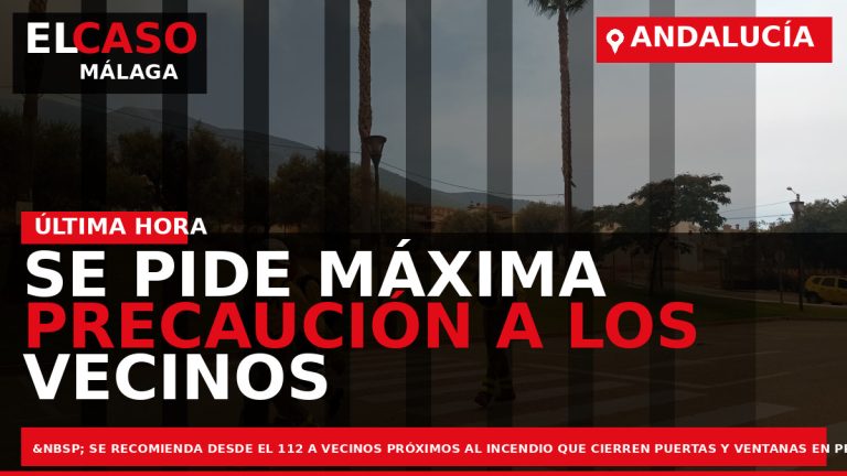Portada El Caso Málaga: SE PIDE MÁXIMA PRECAUCIÓN A LOS VECINOS AFECTADOS POR EL HUMO — ANDALUCÍA