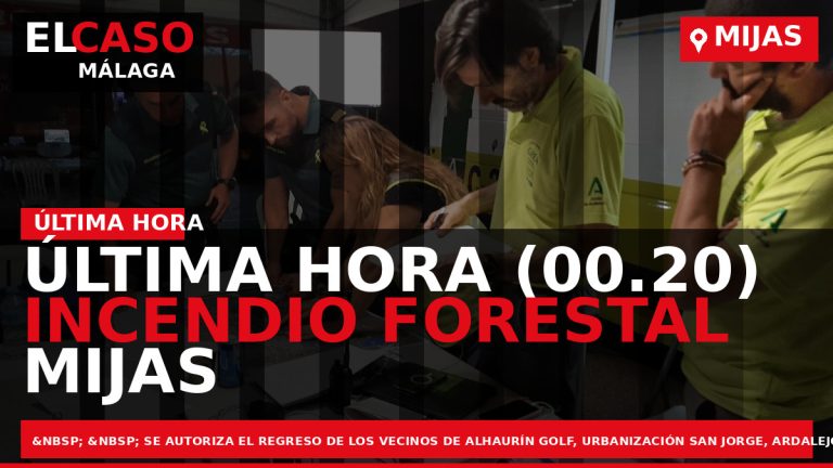Portada El Caso Málaga: ÚLTIMA HORA (00.20) INCENDIO FORESTAL MIJAS — MIJAS