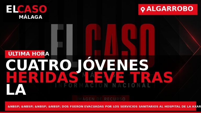 Portada El Caso Málaga: CUATRO JÓVENES HERIDAS LEVE TRAS LA SALIDA DE VÍA DE UNA — ALGARROBO