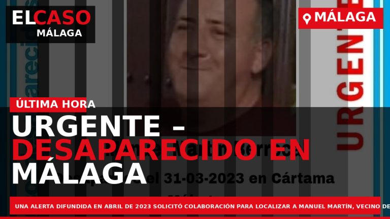 Portada El Caso Málaga: URGENTE – DESAPARECIDO EN MÁLAGA — MÁLAGA