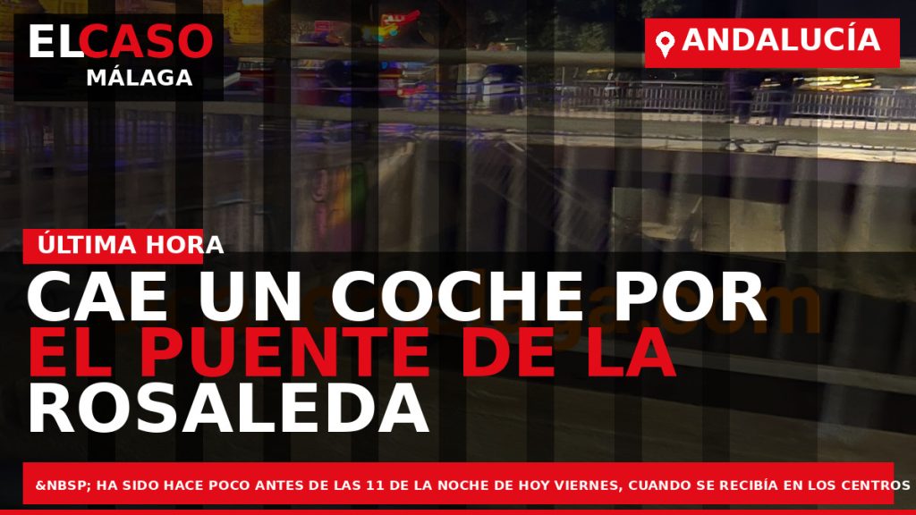 Portada El Caso Málaga: CAE UN COCHE POR EL PUENTE DE LA ROSALEDA — ANDALUCÍA