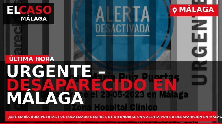 Portada El Caso Málaga: URGENTE – DESAPARECIDO EN MÁLAGA — MÁLAGA