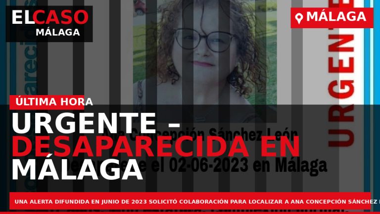 Portada El Caso Málaga: URGENTE – DESAPARECIDA EN MÁLAGA — MÁLAGA